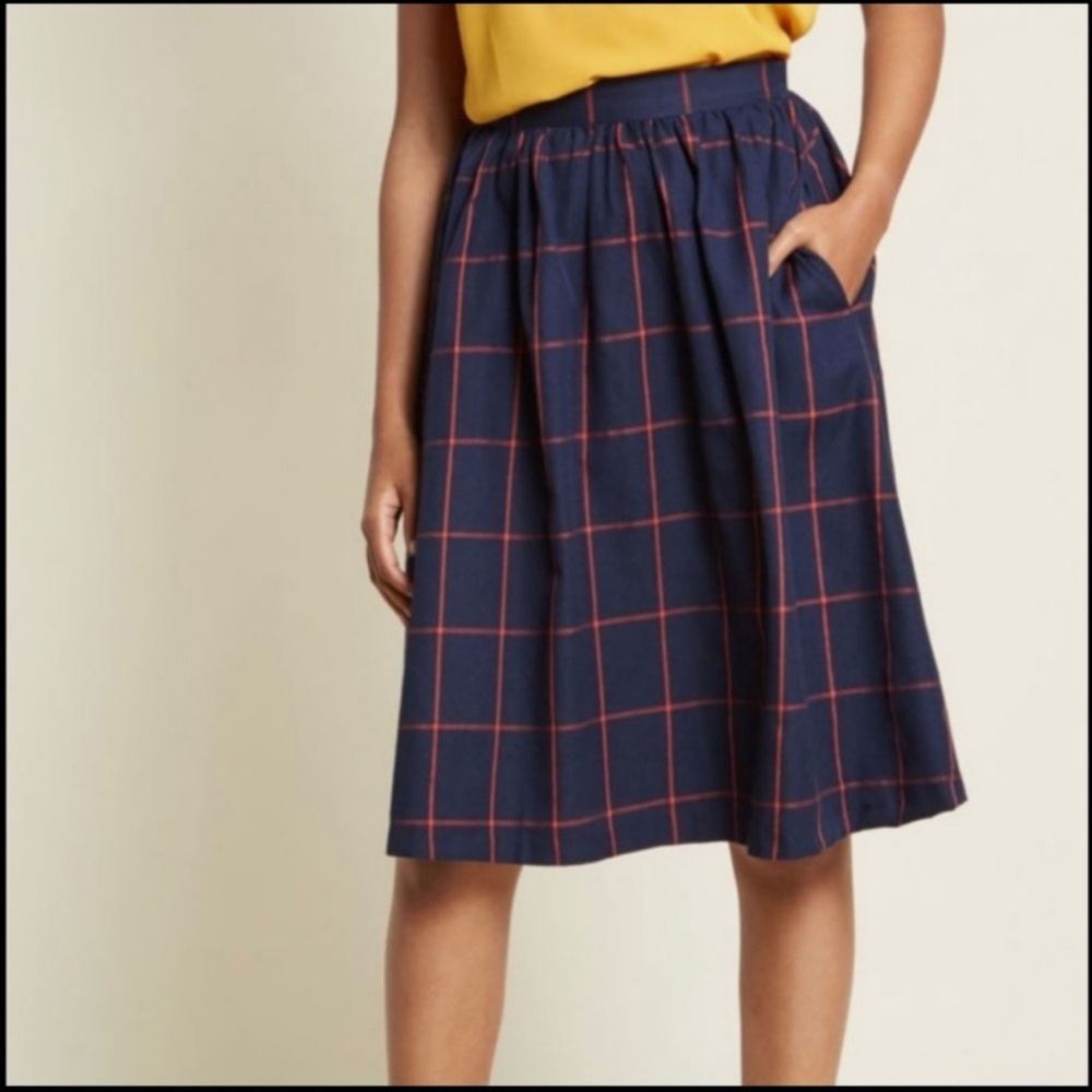 ModCloth Refined Timing A-Line Skirt